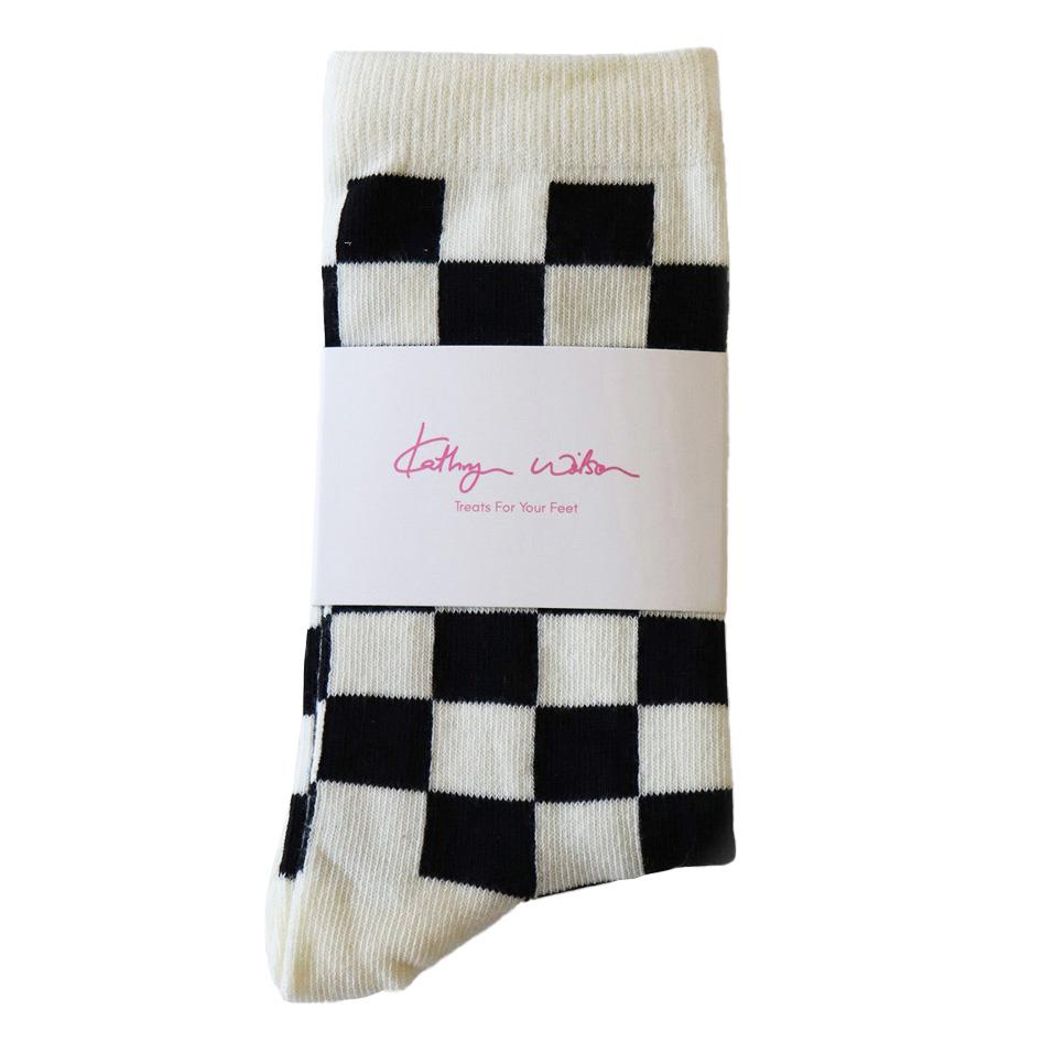 Kathryn Wilson Check Sock